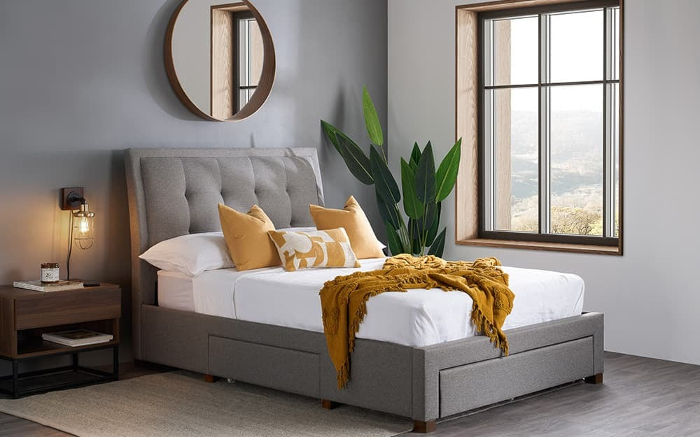 Birlea Shelby Fabric Bed Frame, King Size