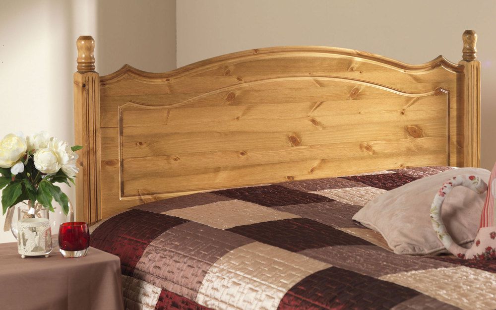 Friendship Mill Boston Solid Pine Wooden Headboard, Small Double