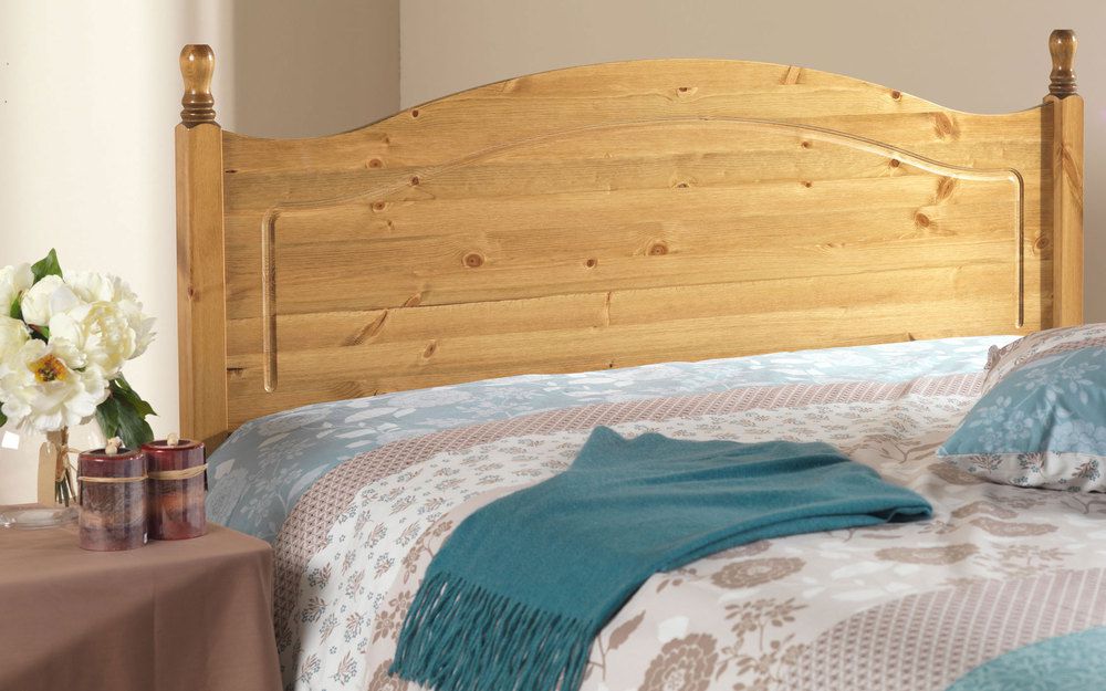 Friendship Mill Orlando Solid Pine Wooden Headboard, Small Single