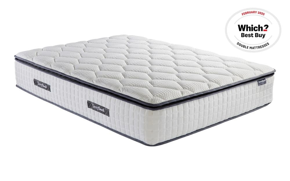 SleepSoul Bliss 800 Pocket Memory Pillow Top Mattress, King Size
