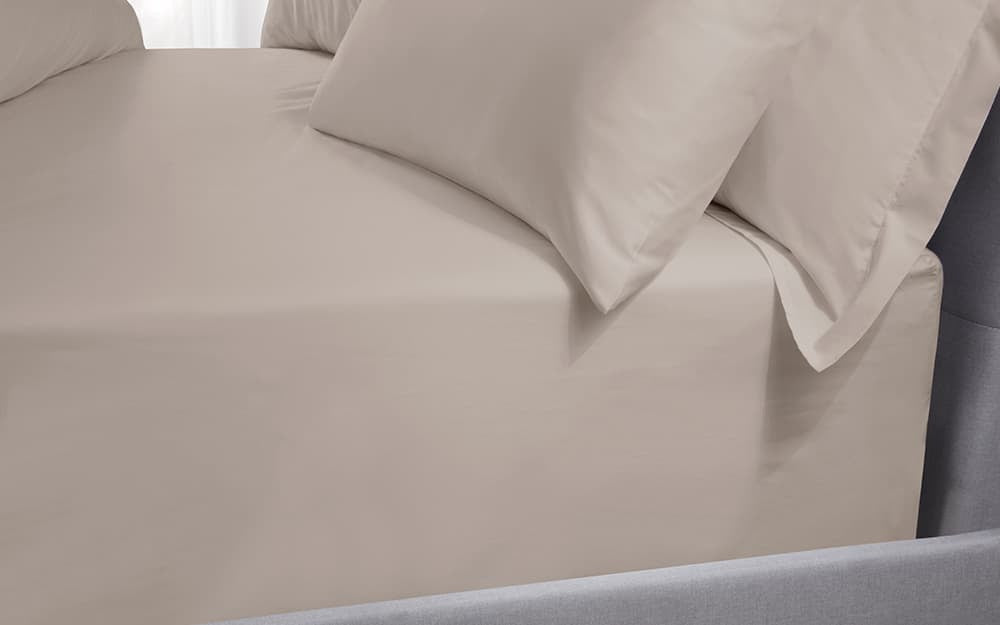 Five Star Hotel Concept Sateen Fitted Sheet, King Size, White