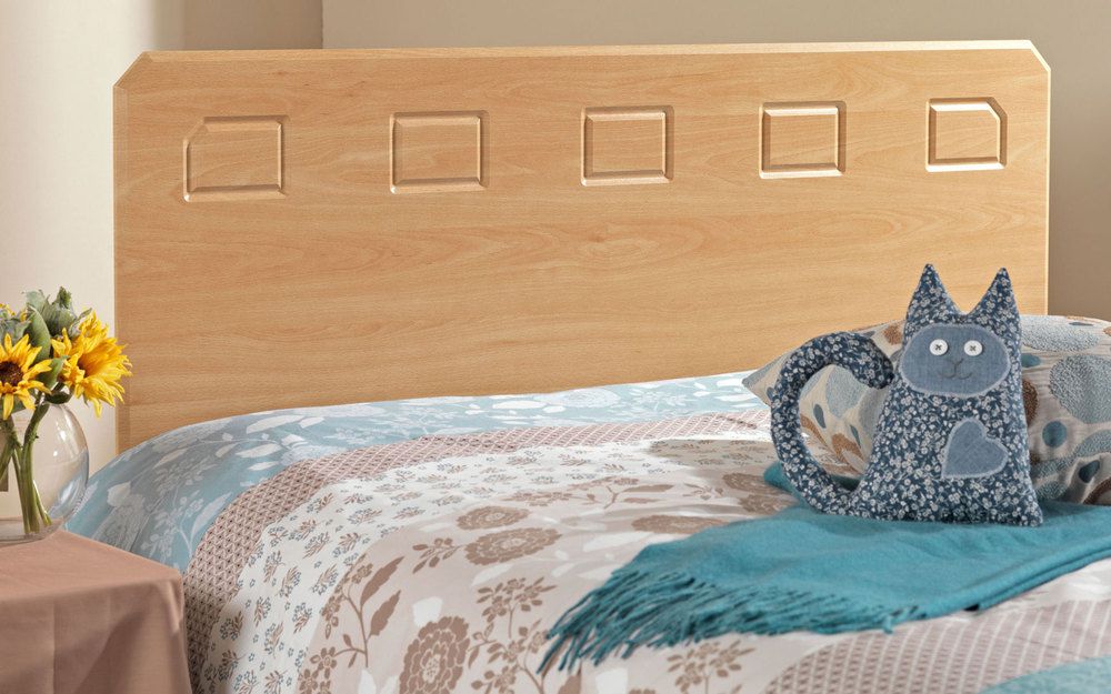 Friendship Mill Miami Wooden Headboard, Double, White