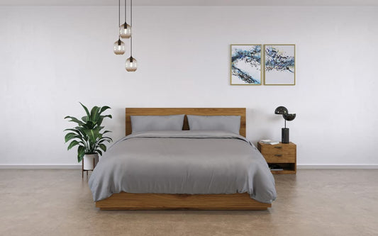 Panda Bamboo Bedding Set, Double, Deep Sea Navy
