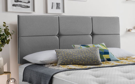 Silentnight Castello Headboard, Double, Slate Grey