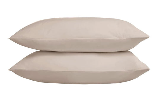 Five Star Hotel Concept Sateen Pillowcase, Standard Pillow Size, White