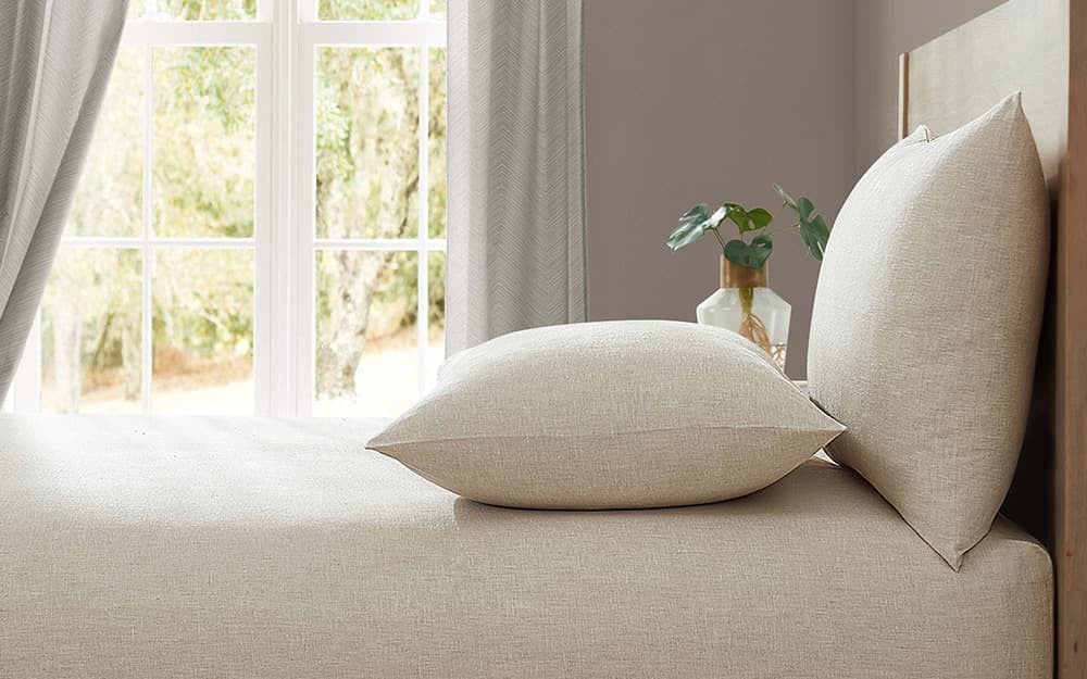 Lazy Linen Extra Deep Fitted Sheet, Double, Linen